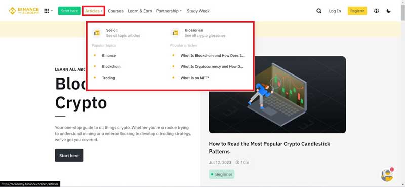 مقالات دسته بندی شده آکادمی بایننس Binance