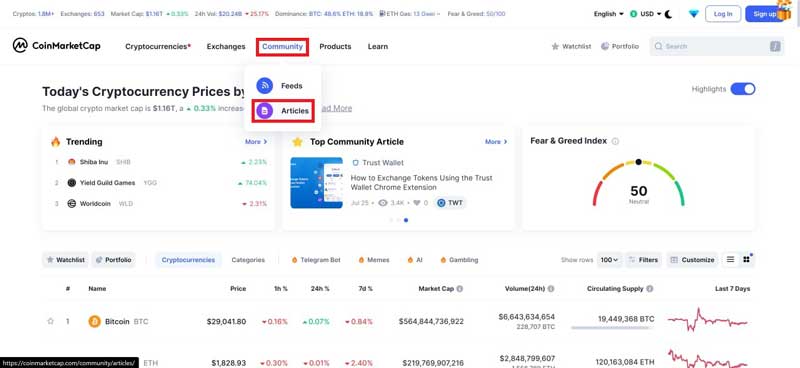 مقالات کوین مارکت کپ CoinMarketCap