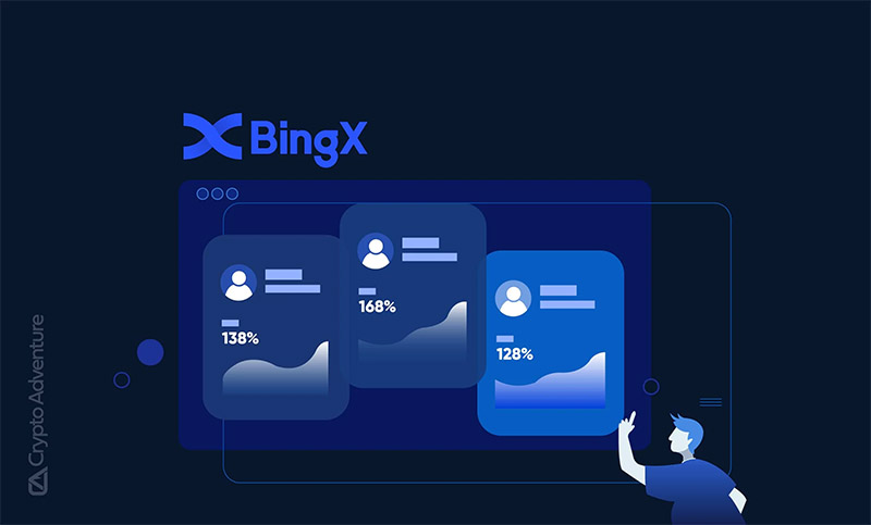 جهت ثبت نام صرافی بینگ ایکس BingX ابتدا باید وارد سایت رسمی صرافی بینگ ایکس به آدرس bingx.com شویم. 