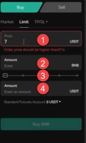 معامله Limit روش معاملاتی کارآمد عملکرد معاملات اسپات Spot در صرافی BingX بینگ ایکس