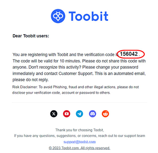 آموزش ثبت نام در صرافی توبیت Toobit