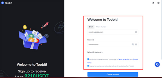 آموزش ثبت نام در صرافی توبیت Toobit