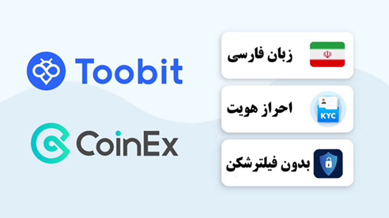 مقایسه صرافی توبیت Toobit و کوینکس Coinex