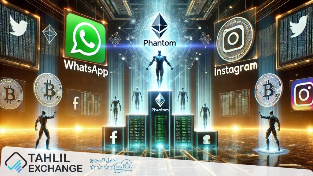 کیف پول کریپتو Phantom از WhatsApp و Instagram پیشی گرفت