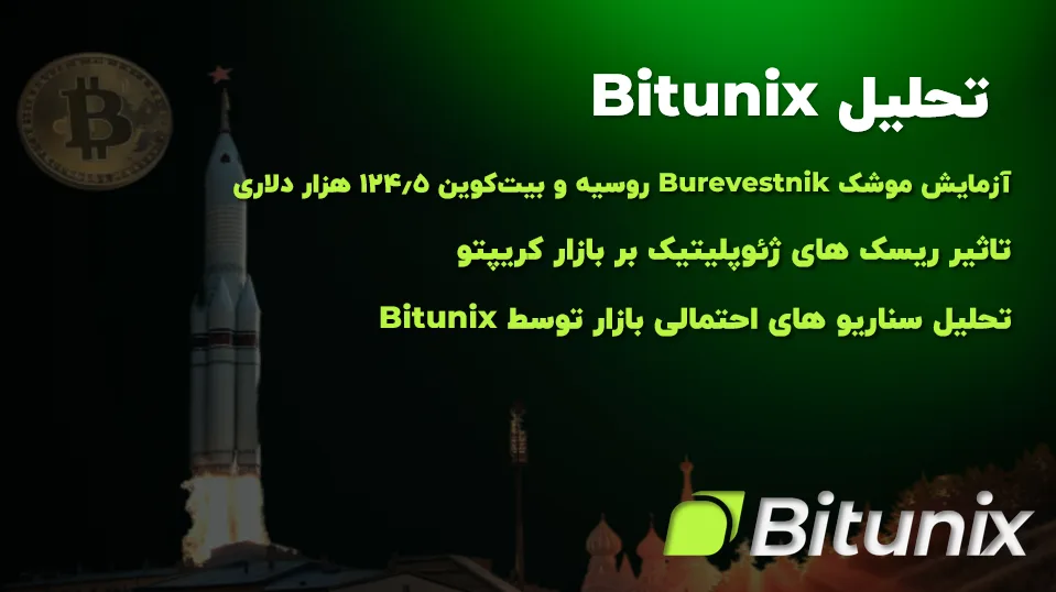 تحلیلگر Bitunix : آزمایش موشک Burevestnik روسیه و بیت‌کوین ۱۲۴.۵ هزار دلاری