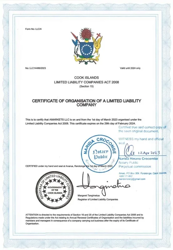  استعلام مجوز LLC بروکر آمارکتس