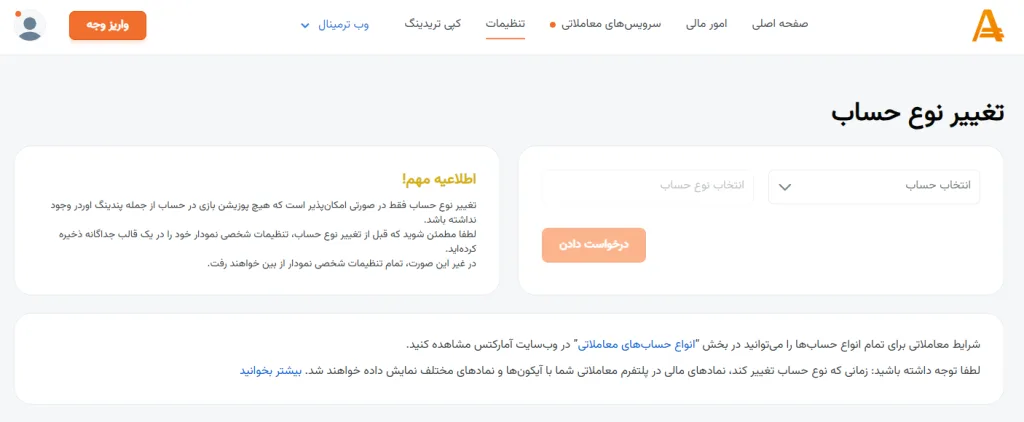 نحوه باز کردن حساب اسلامی در بروکر آمارکتس
